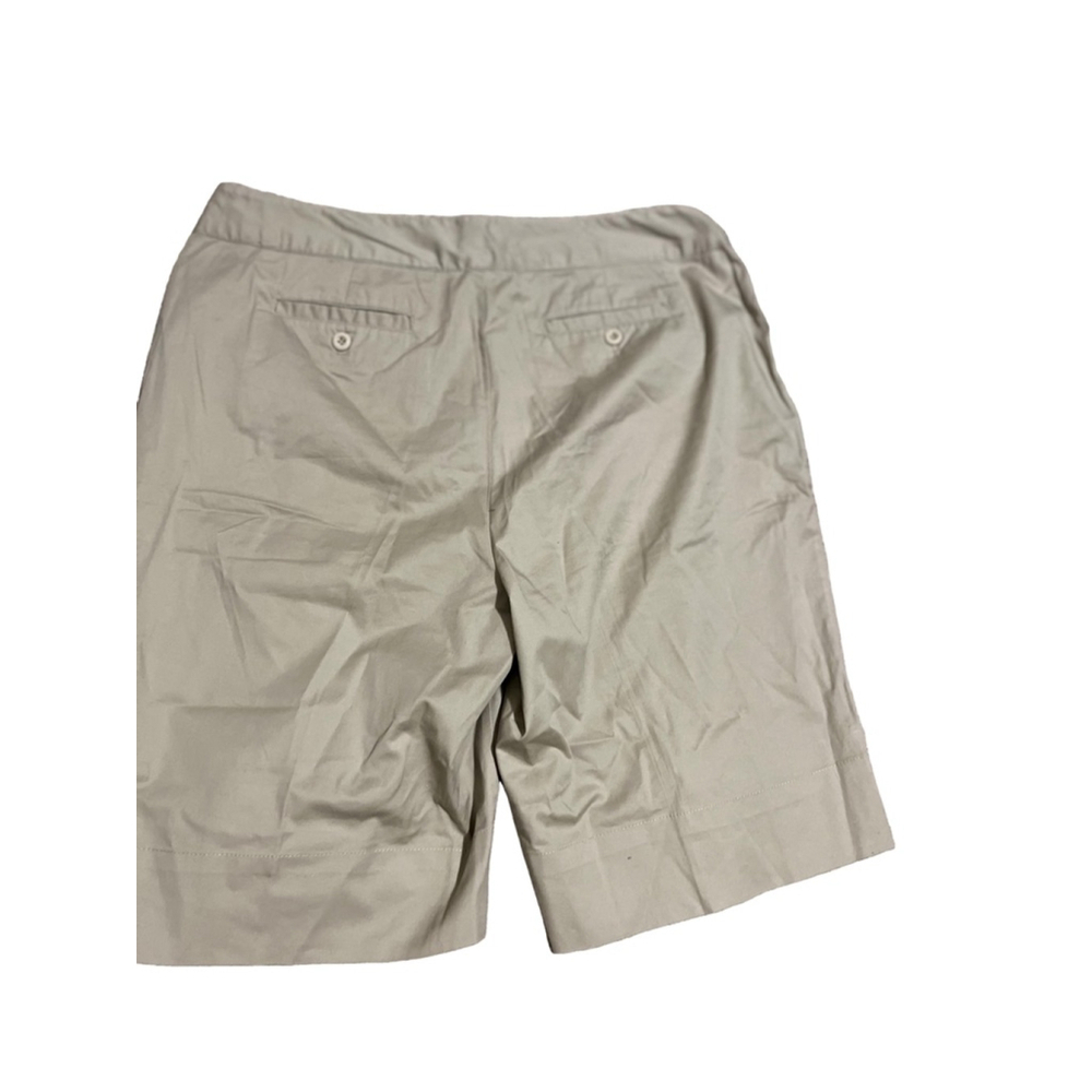 EUC Women's Christopher & Banks Beige Bermuda Shorts Size 14 - Picture 3 of 5
